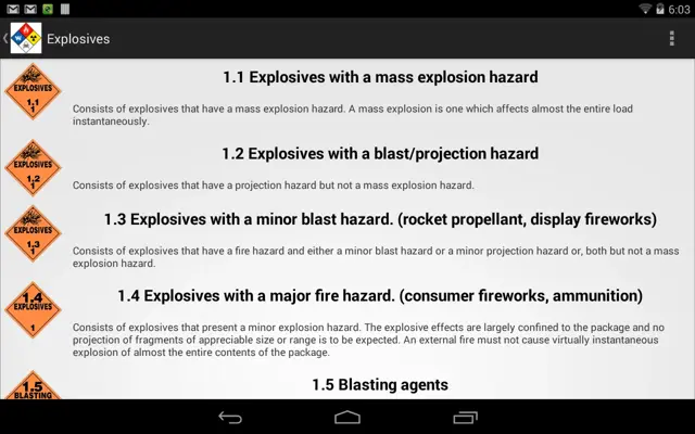 HazMatTutor android App screenshot 1