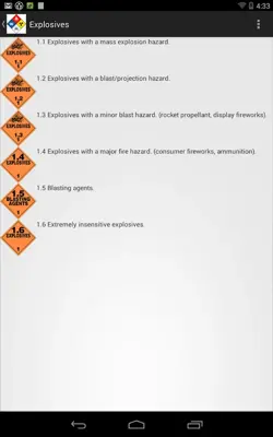 HazMatTutor android App screenshot 2
