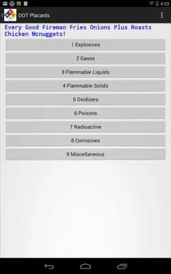 HazMatTutor android App screenshot 6